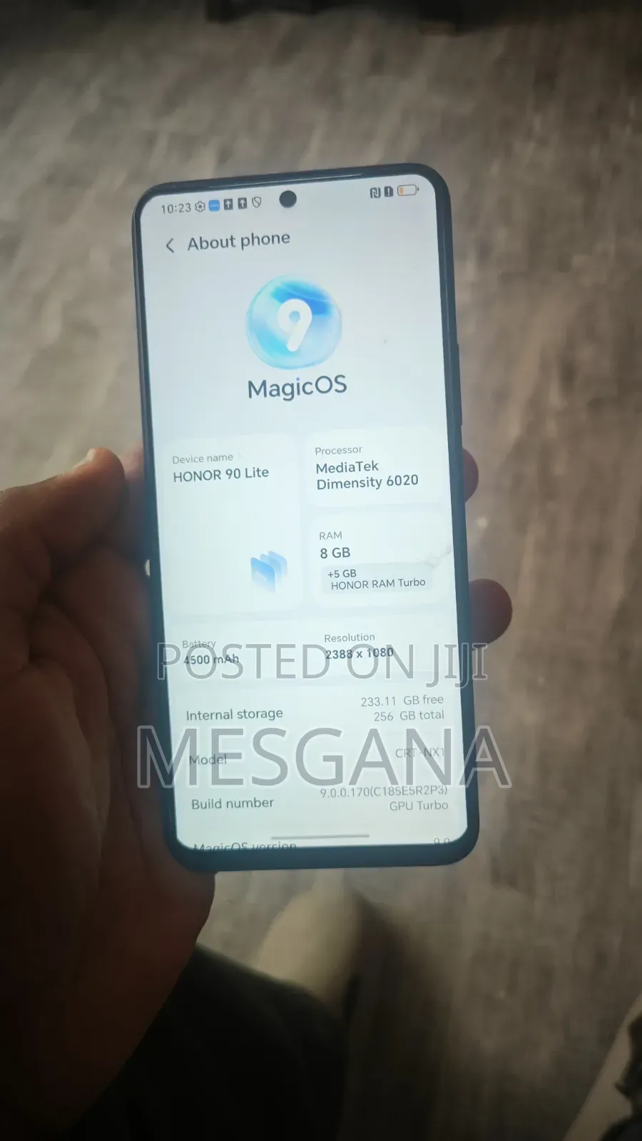 New Honor 90 Lite 256 GB Black
