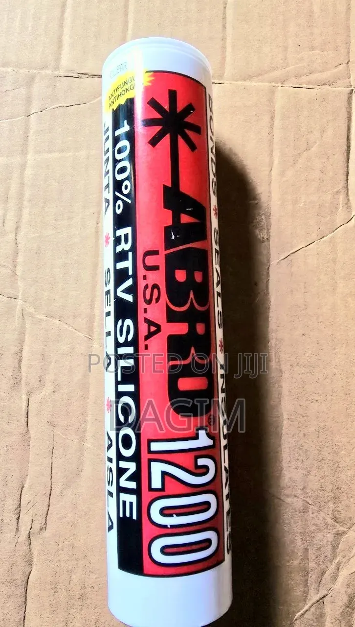 Abro 1200 Clear Silicone Sealant (100% Rtv)