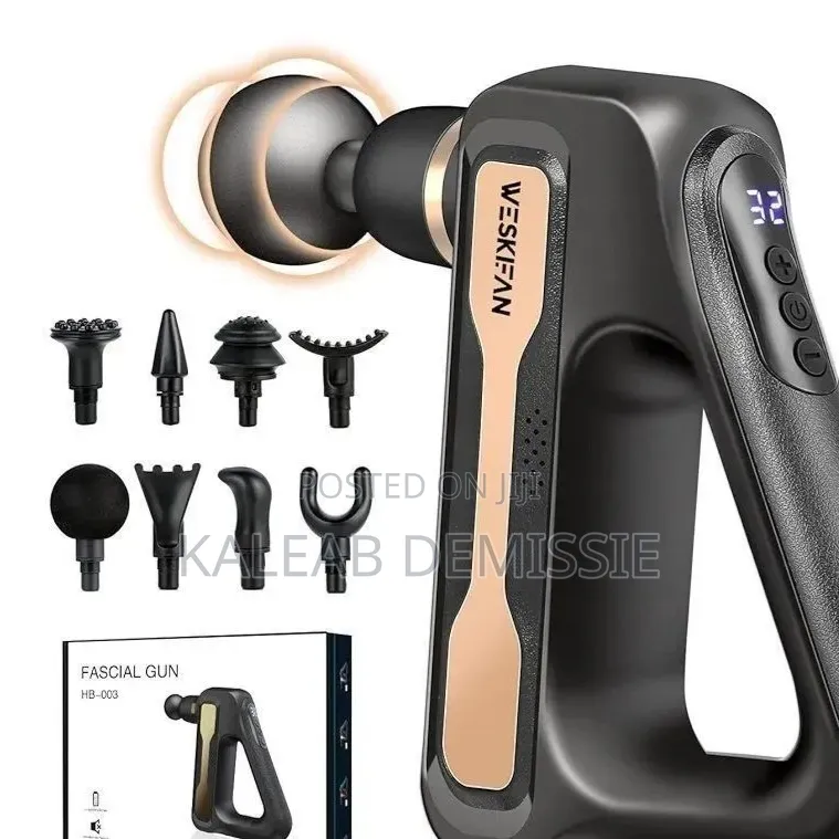 8in1 Blueidea Fascial Gun Massager(ቆንጆ የደም ዝውውር እንዲኖር ያረጋል)
