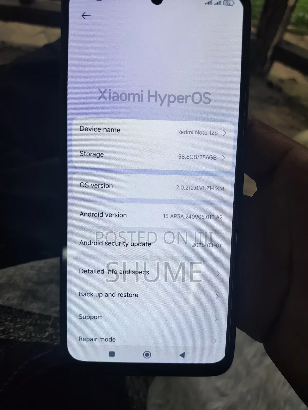 Xiaomi Redmi Note 12S 256 GB Black