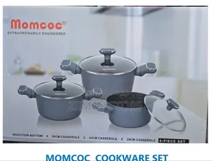 6-Piece Non-Stick Granite Cookware Set – Induction Pots