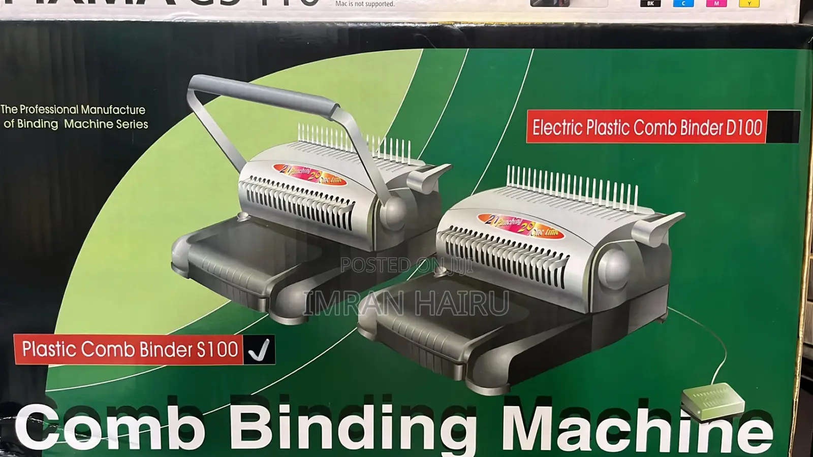 S100 Comb Binding Machine