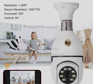Easy Install Wifi Bulb Camera – 360° PTZ Wireless Security Cam