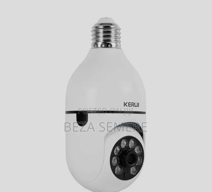 Wireless PTZ Light Bulb Camera – 360° Auto-Tracking Smart Home Monitor