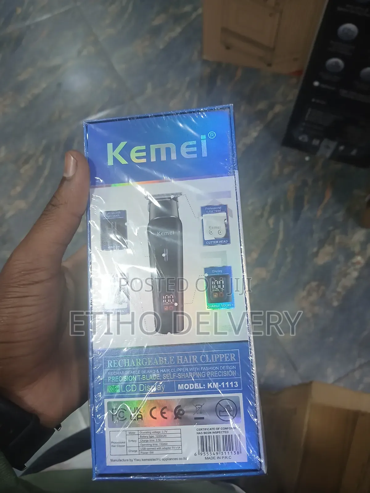This Packaging Is for the Kemei Km-1113 Rechargeable Hair Clipper And