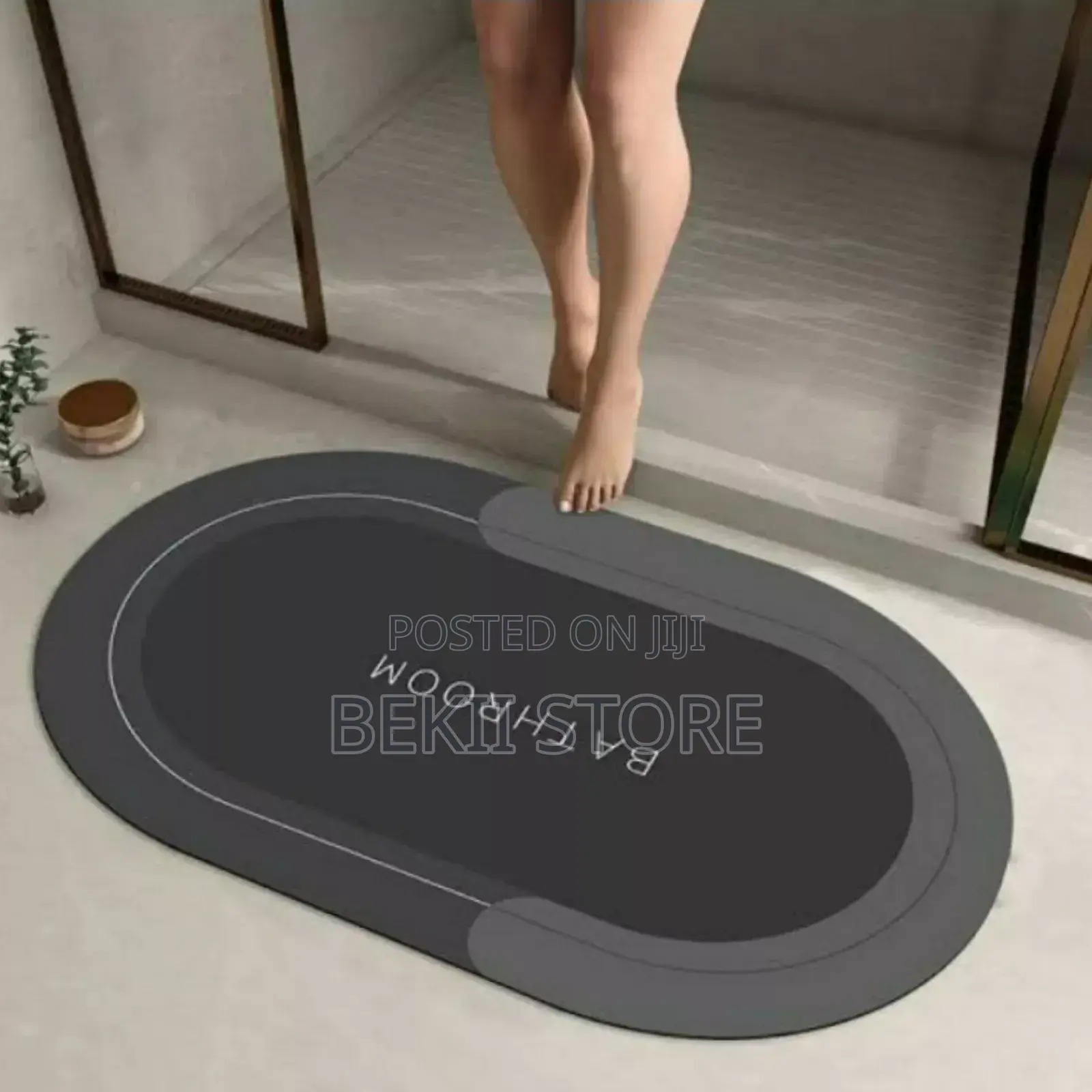 Super Absorbent Bathroom Rug የበር / የሻወር ቤት ምንጣፍ