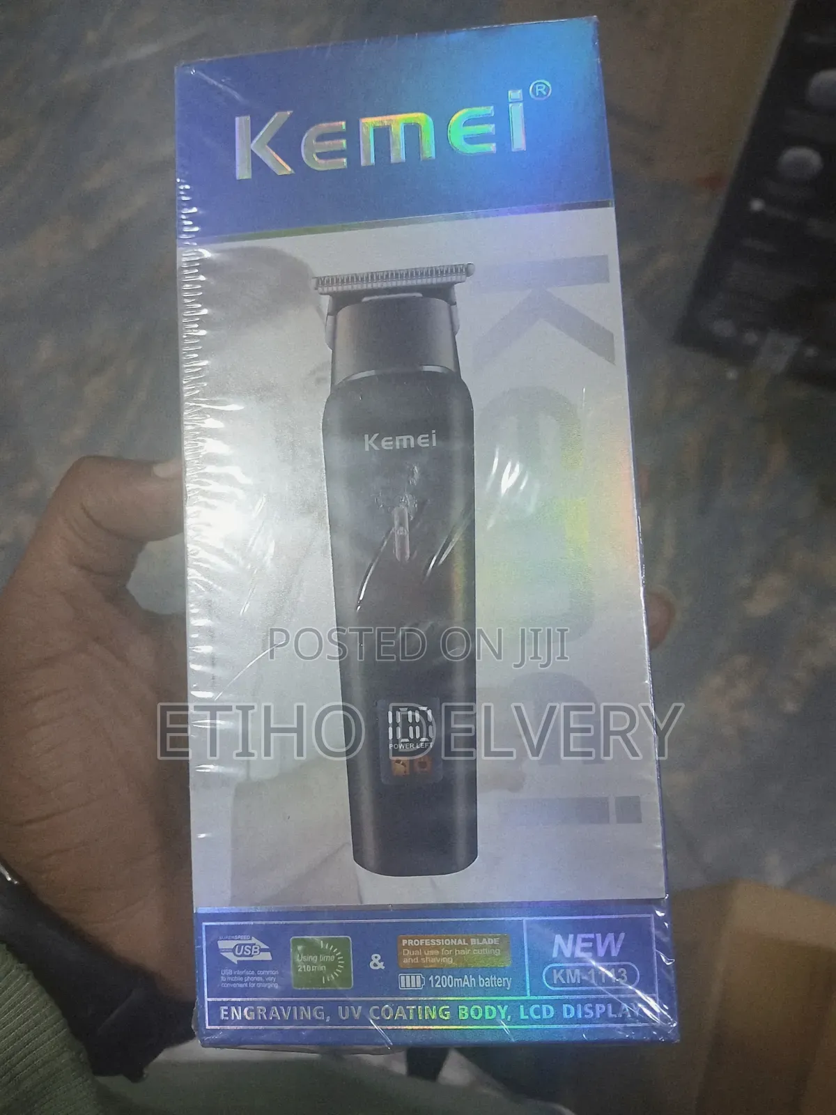This Packaging Is for the Kemei Km-1113 Rechargeable Hair Clipper And