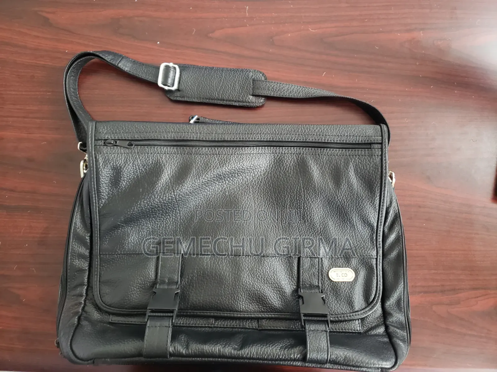 Elico Leather Men Laptop Bag