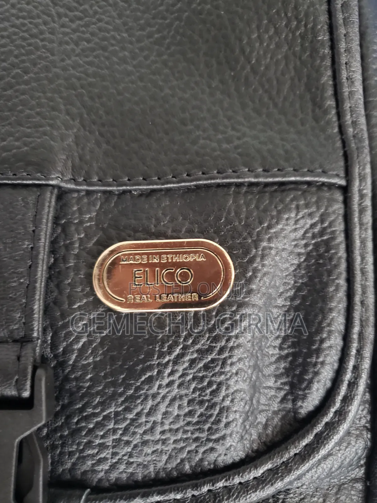 Elico Leather Men Laptop Bag