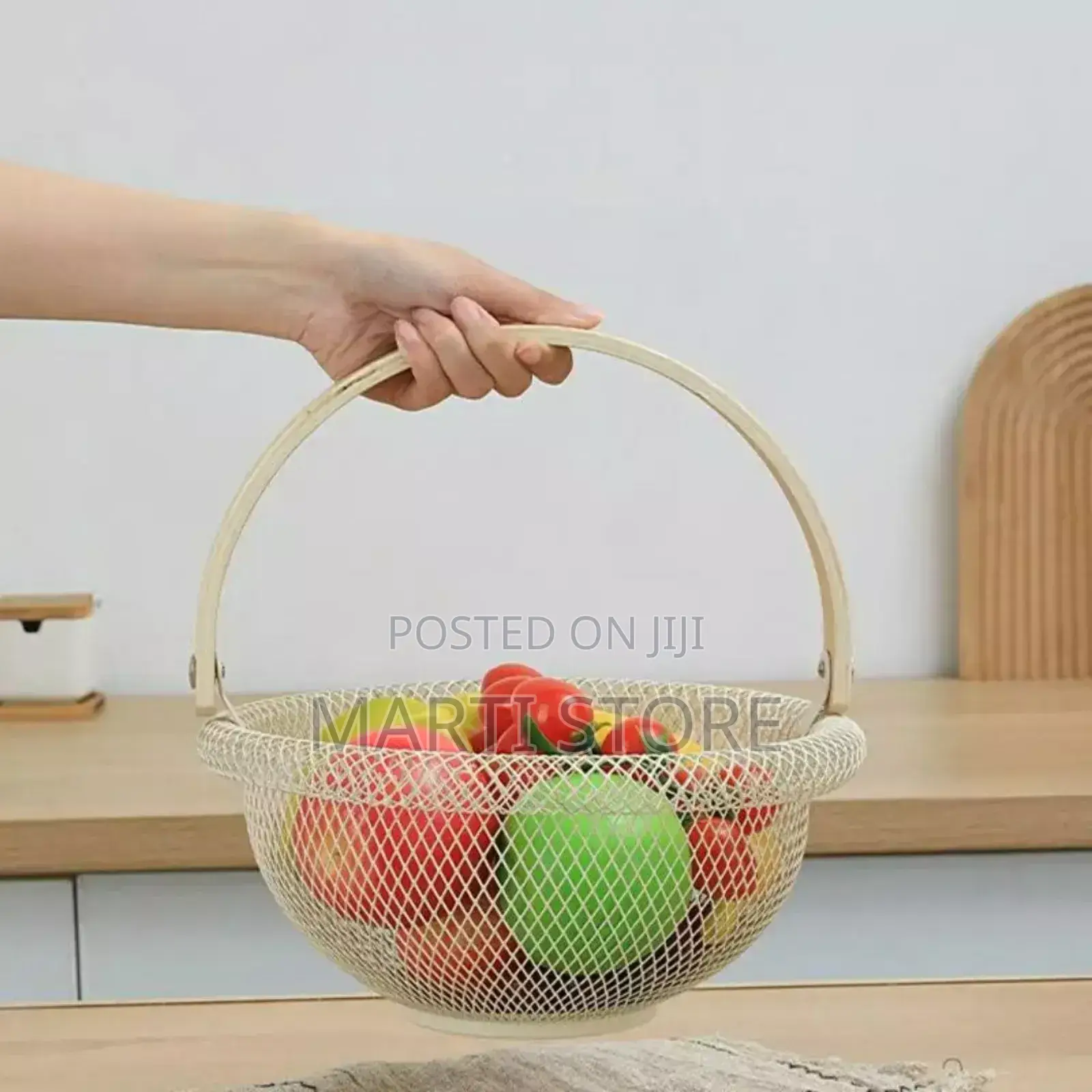 Round Metal Mesh Storage Basket