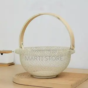 Round Metal Mesh Storage Basket