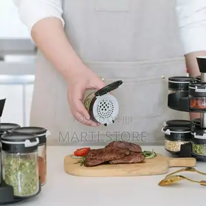 12 Pieces Rotating Spices Jar Set