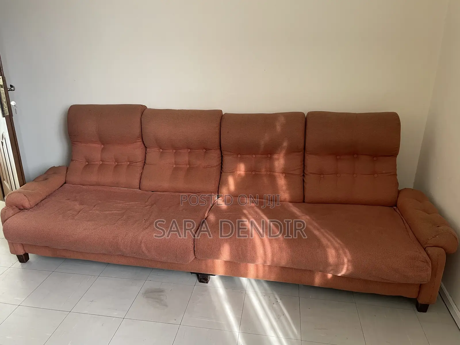 Set Sofa ሶፋ 4 Single and One 4 Seater