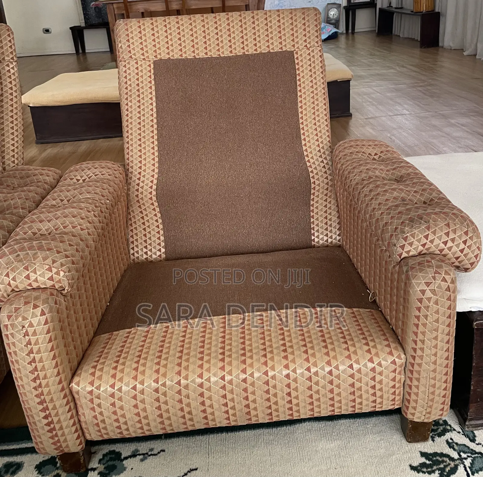 Set Sofa ሶፋ 4 Single and One 4 Seater
