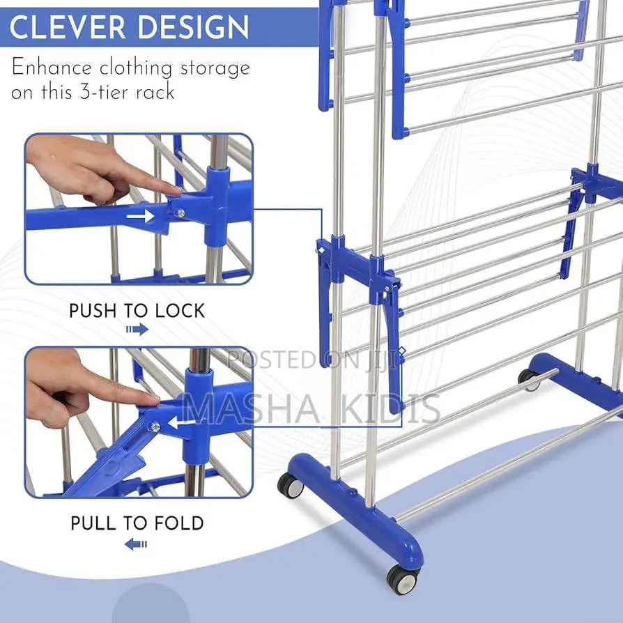 Stainless Steel Three Layer Cloth Drying Rack