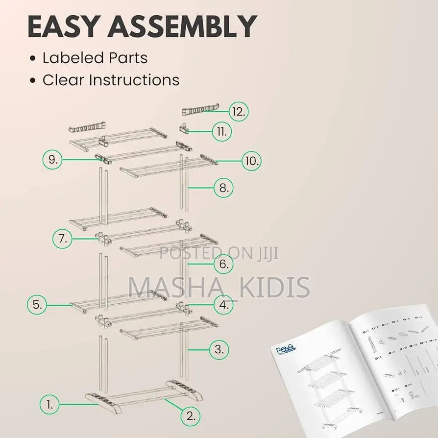Stainless Steel Three Layer Cloth Drying Rack
