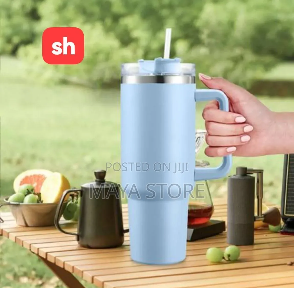 Double Layer Stainless Steel Isolated With Straw