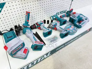 Total 20v Lithium-Ion Industrial 5-Piece Combo Kit.