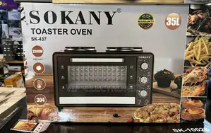 Sokany Mini Oven 35l Electric Toaster Oven With Dual Hot Plates –3200w
