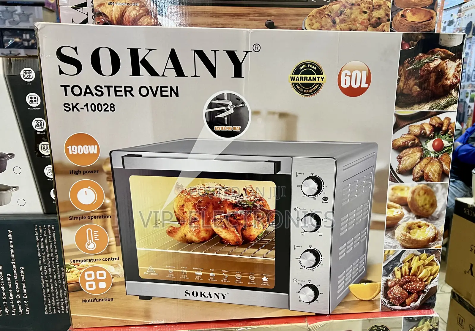 Sokany Mini Oven 60l Electric N – 1900w Multifunction Oven