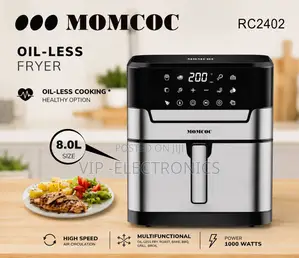 Momcoc Air Fryer 8liter – Oil-Free Multifunction Cooker (1000w