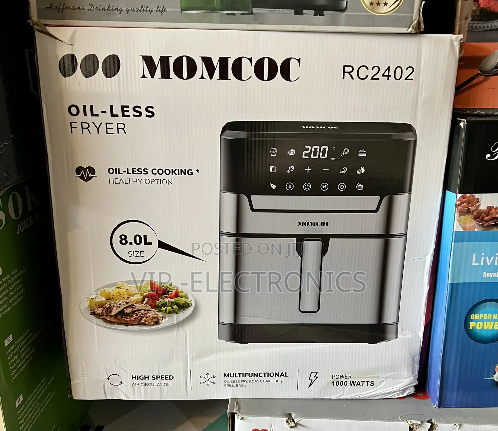 Momcoc 8l Digital Air Fryer. Designed