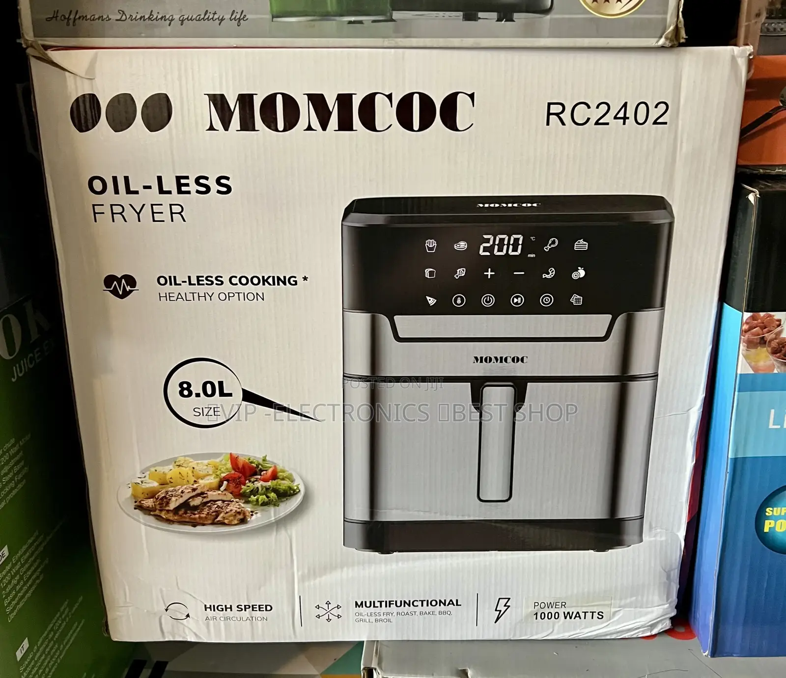 Momcoc 8l Digital Air Fryer. Designed