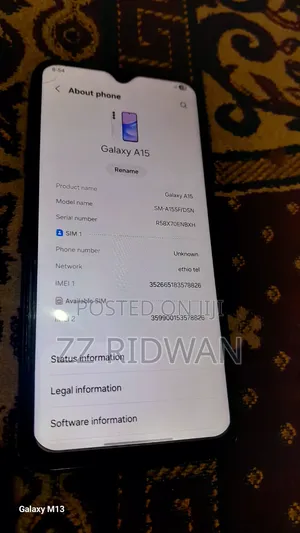 Samsung Galaxy A15 128 GB Blue