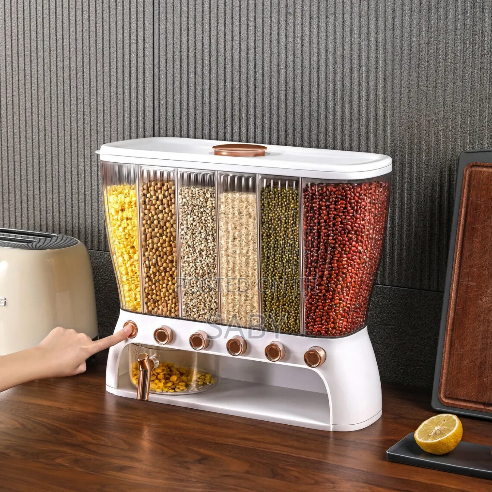 6 Grid Grain Cereals Grains and Pulses