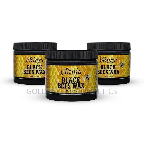 Rinju Black Bees Wax 14oz – Hair Styling Strong Hold Pomade
