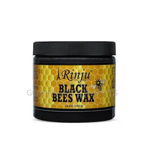 Rinju Black Bees Wax 14oz – Hair Styling Strong Hold Pomade
