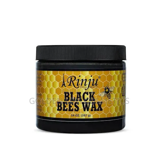 Rinju Black Bees Wax 14oz – Hair Styling Strong Hold Pomade