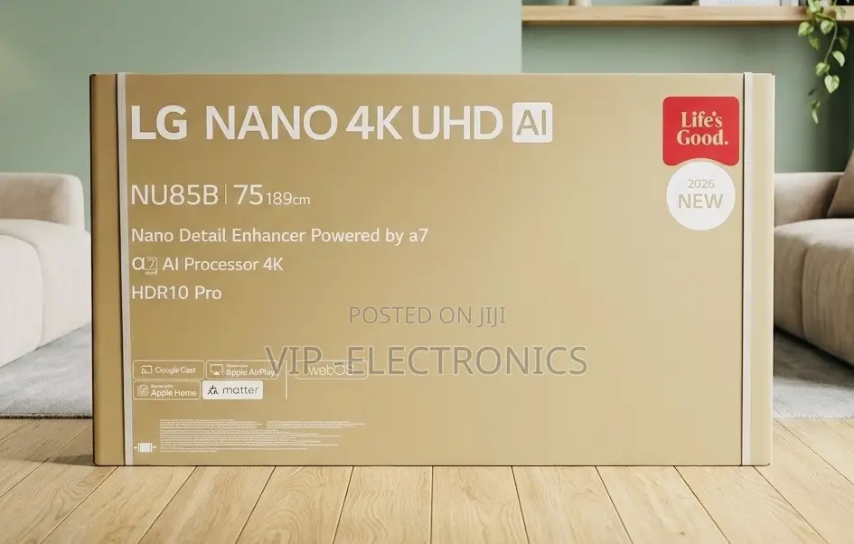 Lg 75 Inch Tv Nano Uhd Ai Smart Tv (75nu85b) – Α7 Ai Webos Hdr10