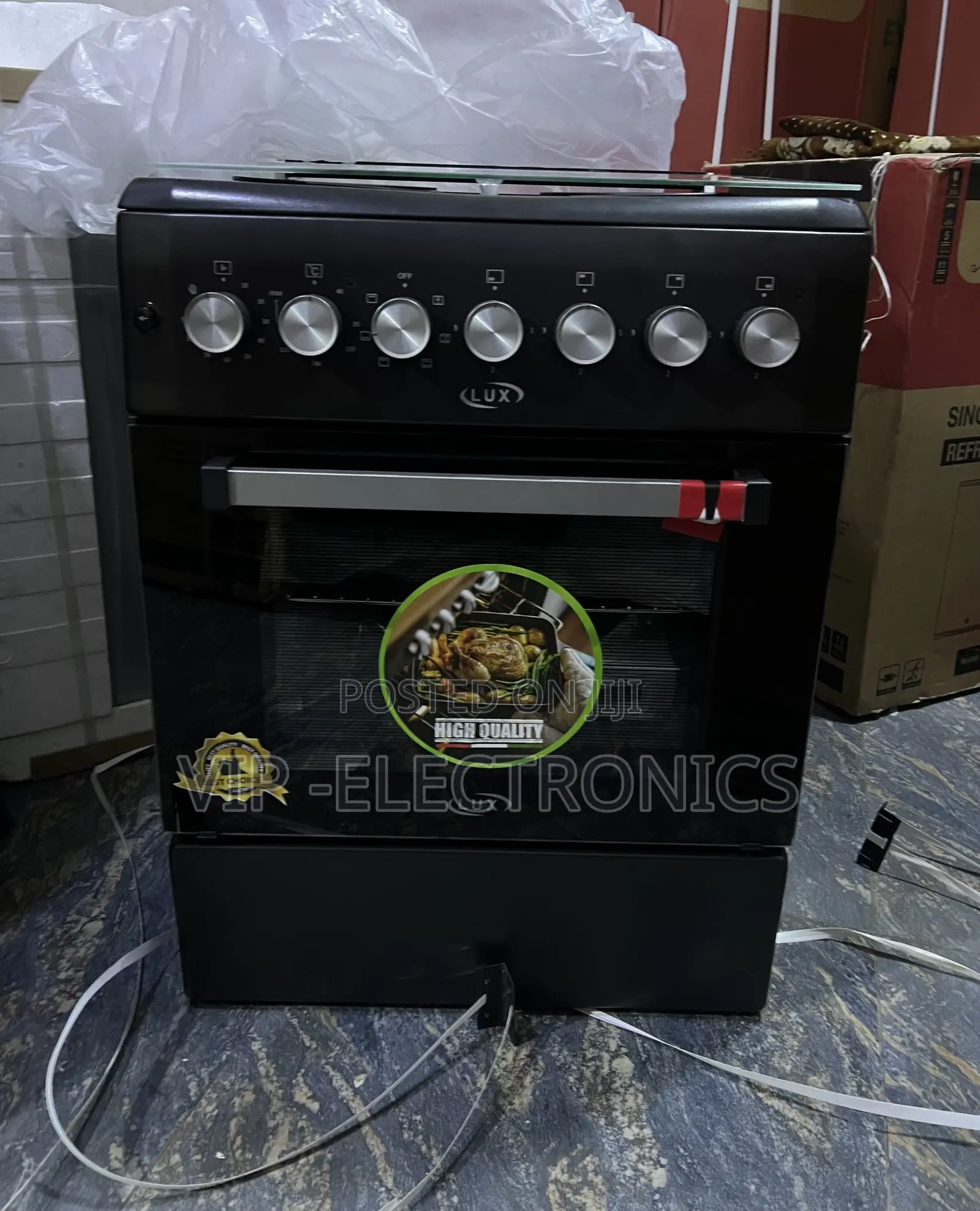 Lux Oven 60x60cm Freestanding 4electric Cooker With Electric Oven