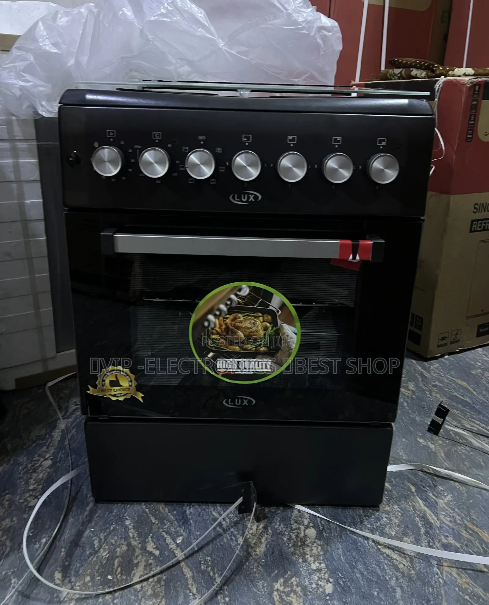 Lux Oven 60x60cm Freestanding 4electric Cooker With Electric Oven