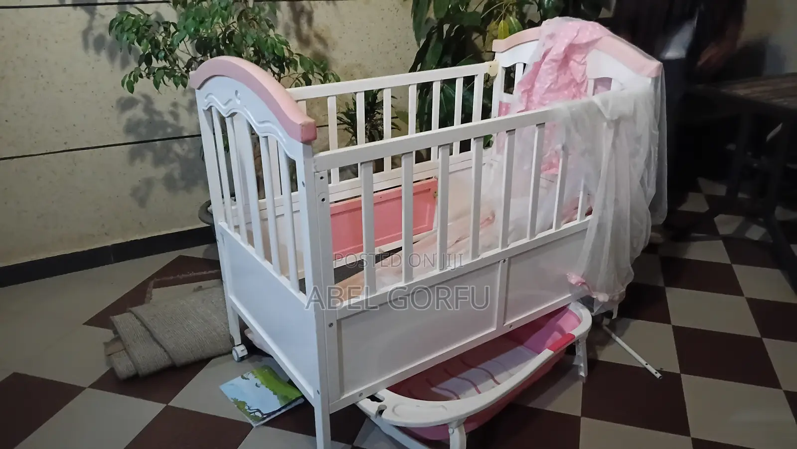 Kids Pink White Bed
