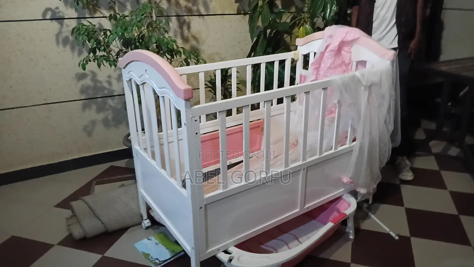Kids Pink White Bed