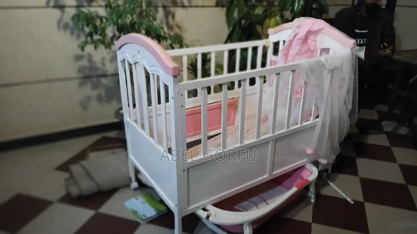 Kids Pink White Bed