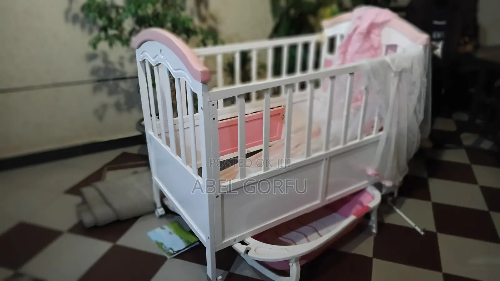 Kids Pink White Bed