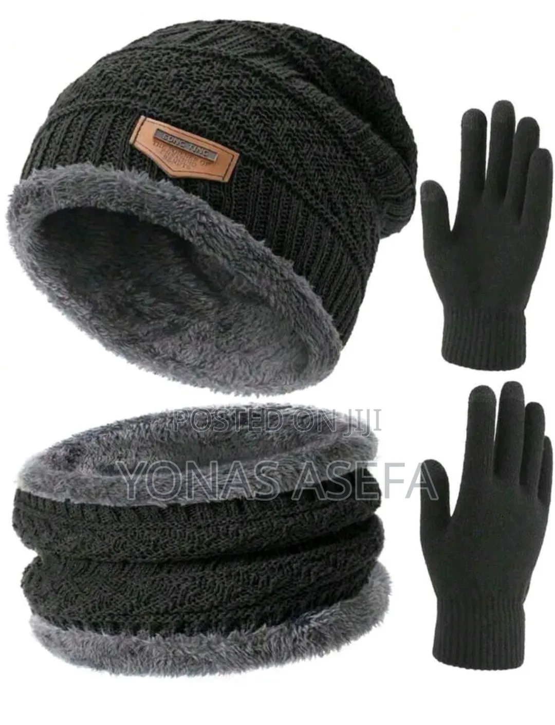 3pcs Hat Scarf and Glove
