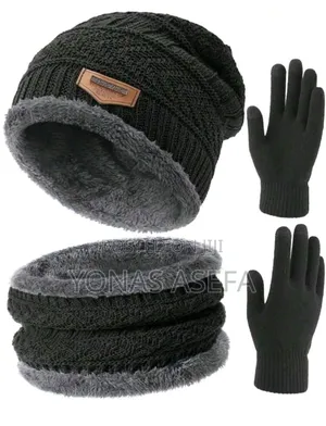 3pcs Hat Scarf and Glove
