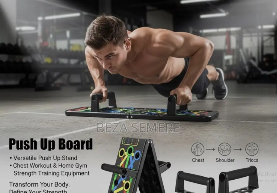 14-in-1 Push Up Rack Board - ሙሉ የሰውነት ማስተካከያ ፑሽአፕ ቦርድ