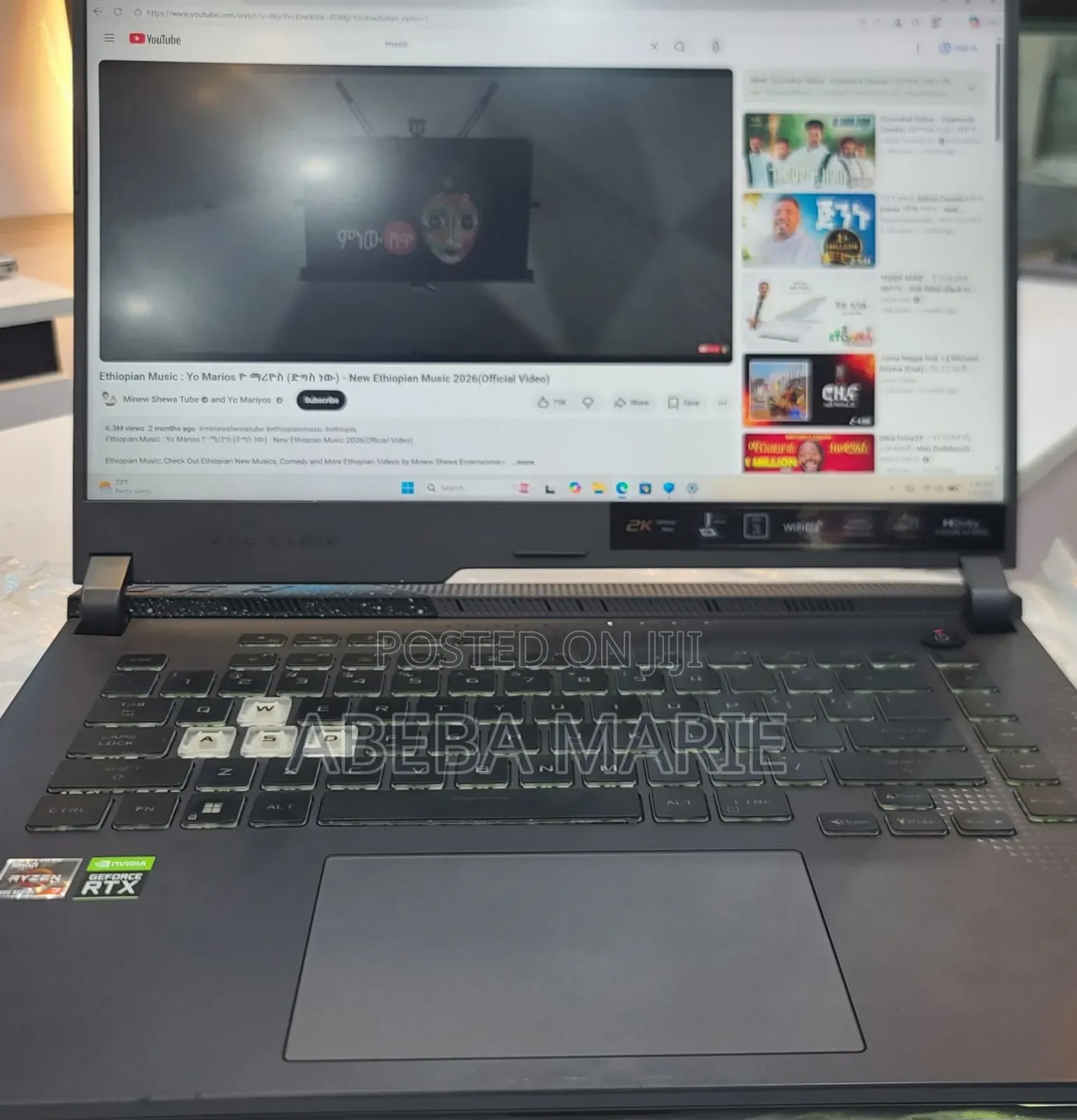 New Laptop Asus ROG Strix G15 16GB AMD Ryzen 7 SSD 512GB
