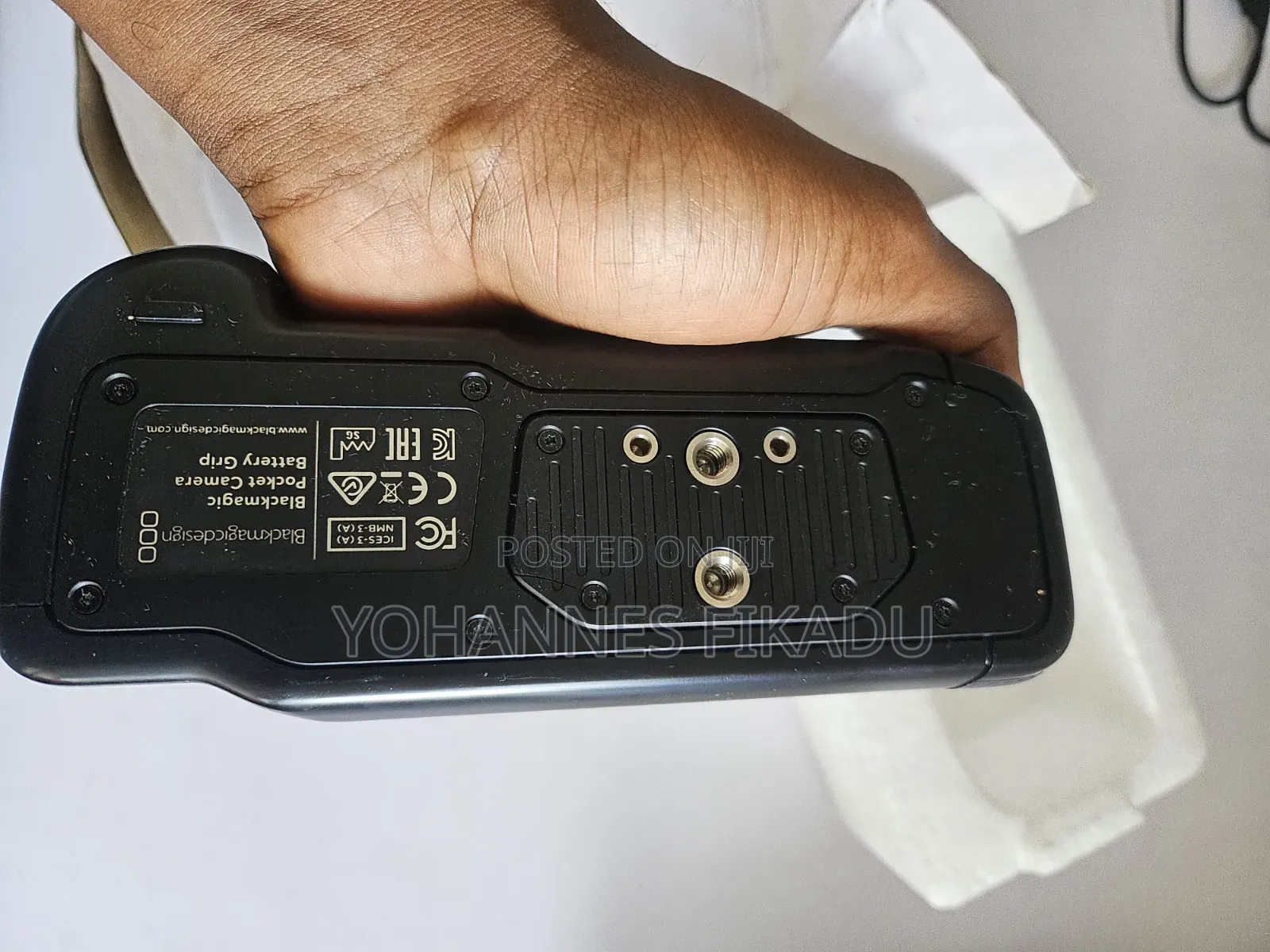 Blackmagic and Camera Battery Grip