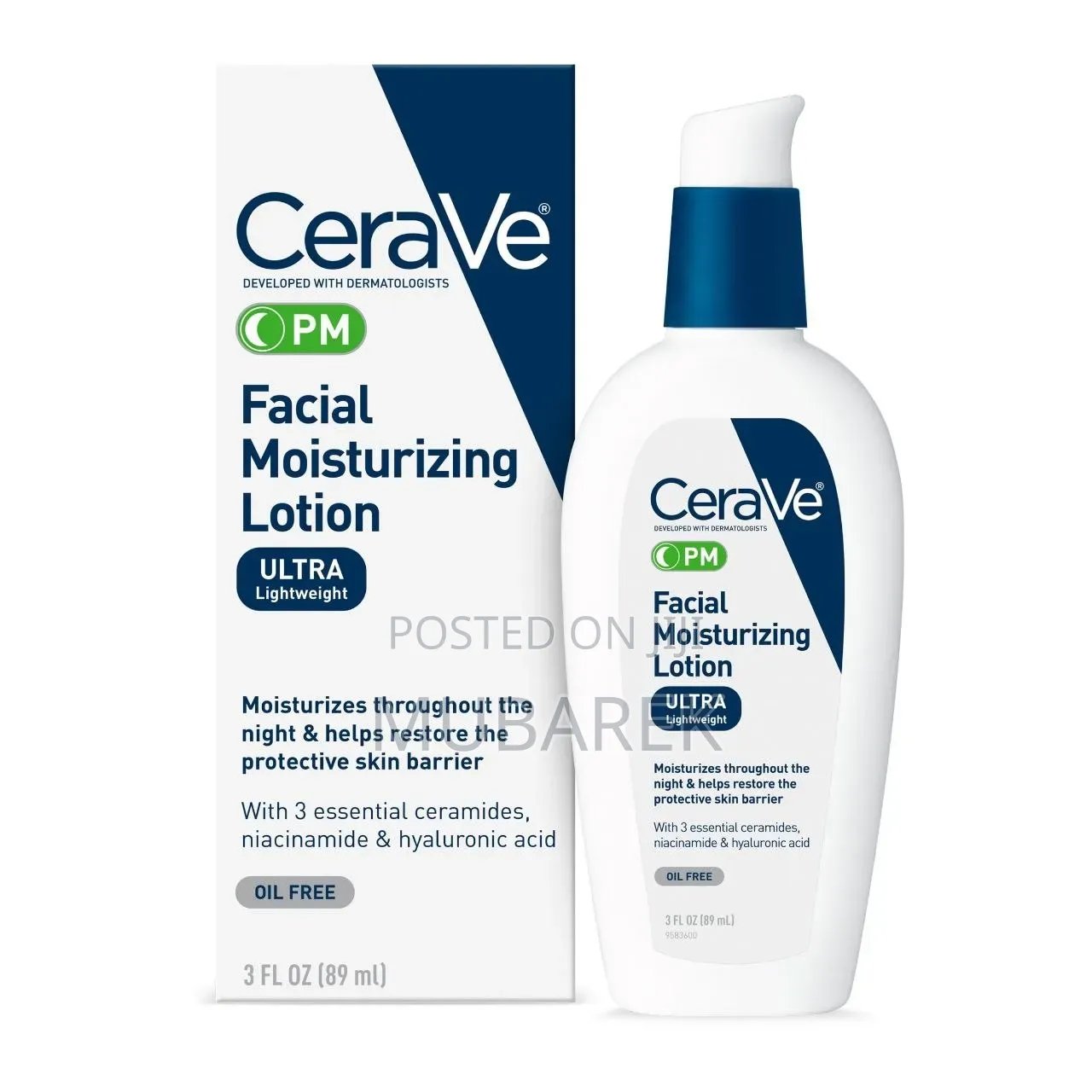 Official Cerave Pm Ultra-Lightweight Facial Moisturizing Lotion