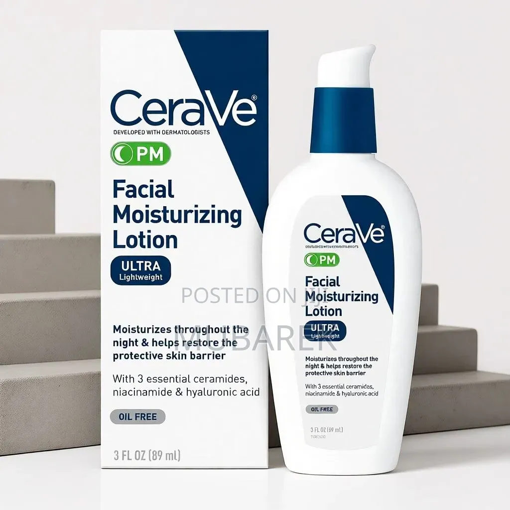 Cerave Pm Facial Moisturizer: Powered by Hyaluronic Acid Ceramides