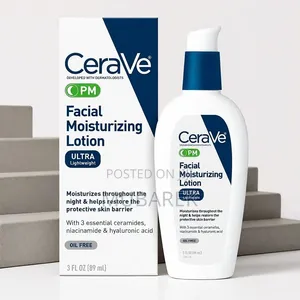Cerave Pm Facial Moisturizer: Powered by Hyaluronic Acid Ceramides