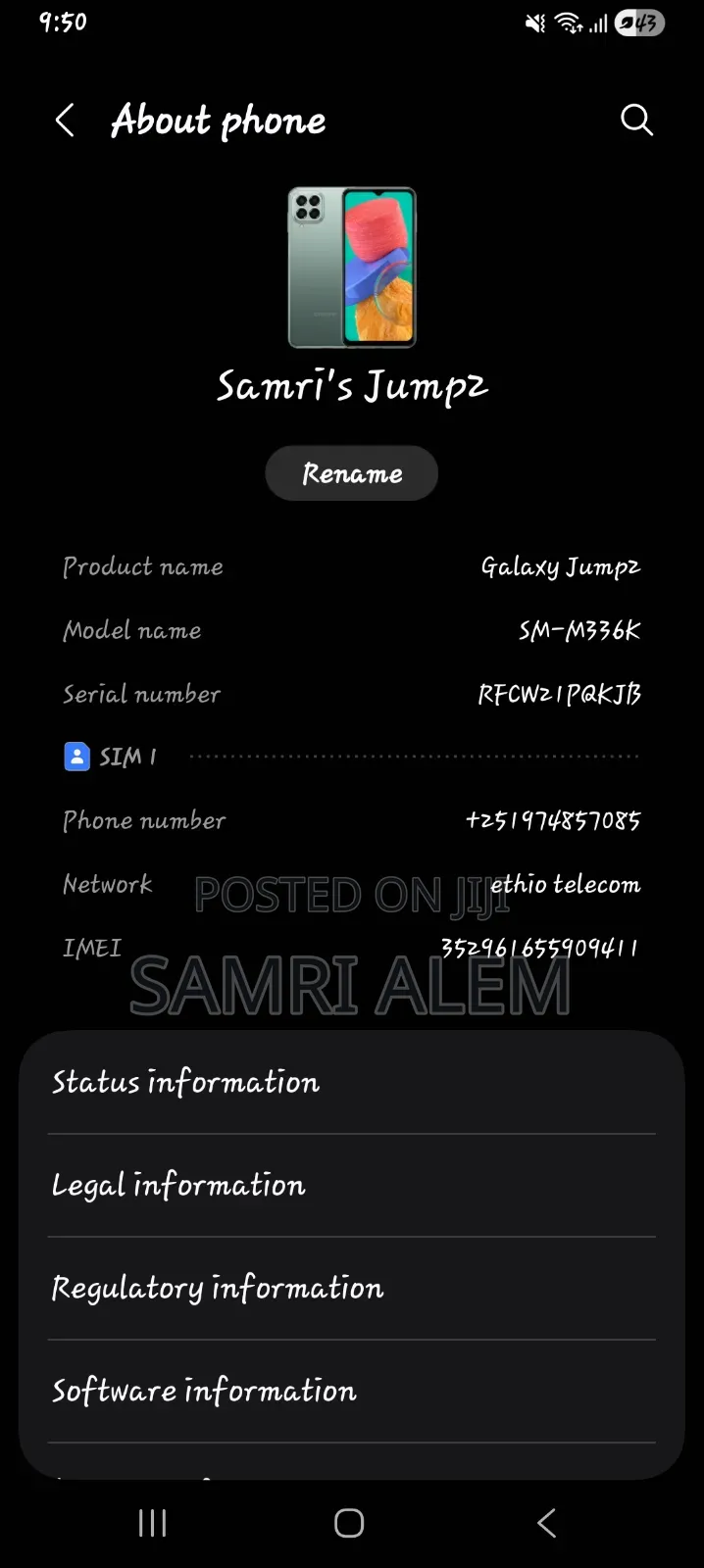 Samsung Galaxy M33 128 GB Gray