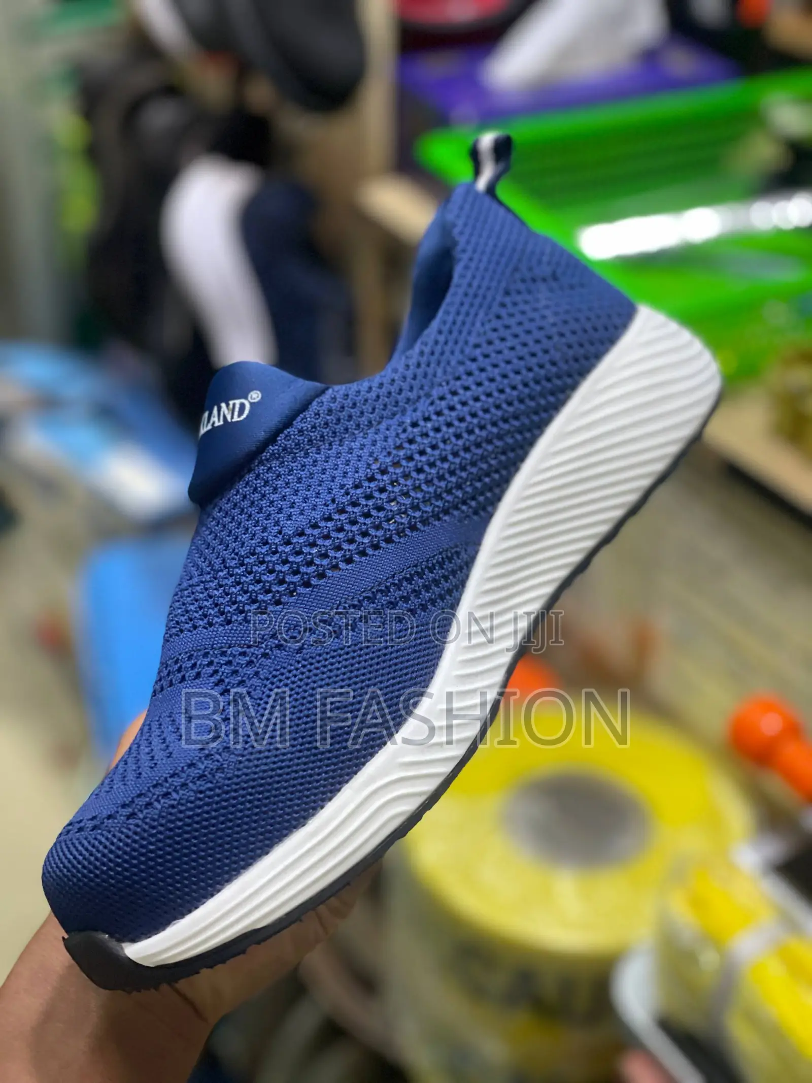 Lightweight Navy Blue Breathable Safety Sneakers