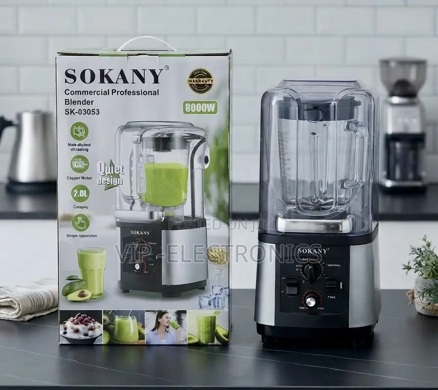 Sokany Commercial Blender End Professional Silent Juicer (8000w)